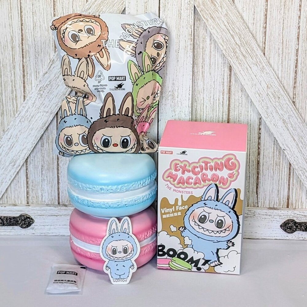 Authentic POP MART The Monsters EXCITING MACARON SEA SALT COCONUT Labubu - Picture 2 of 11